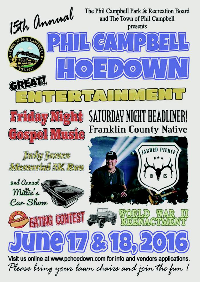 Phil Campbell set to host 15th annual Hoedown Franklin Free Press